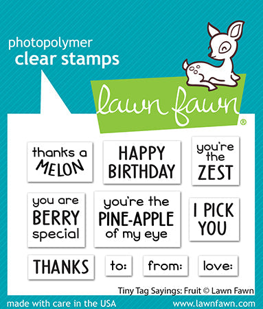 tiny tag sayings: fruit