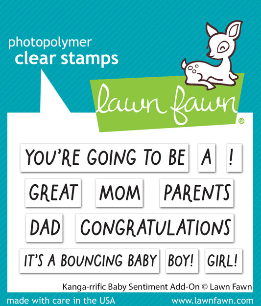 kanga-rrific baby sentiment add-on